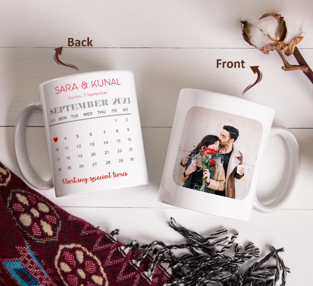 Personalised Calendar Photo Mug