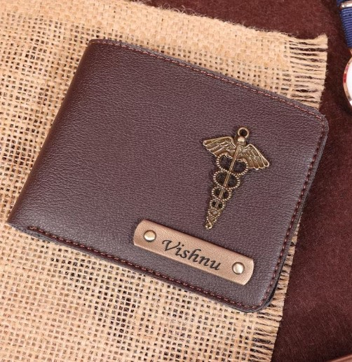 Personalized Brown Mens Wallet