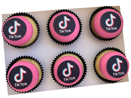 Pink Frosting Tik Tok Cupcakes