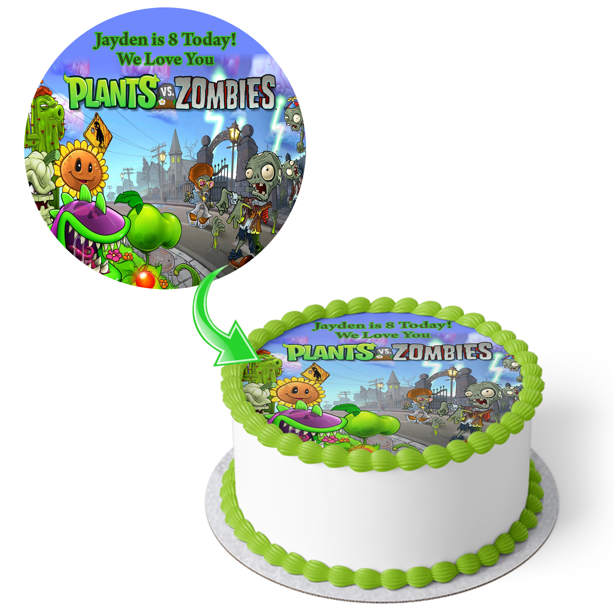 Plants vs Zombies Cake