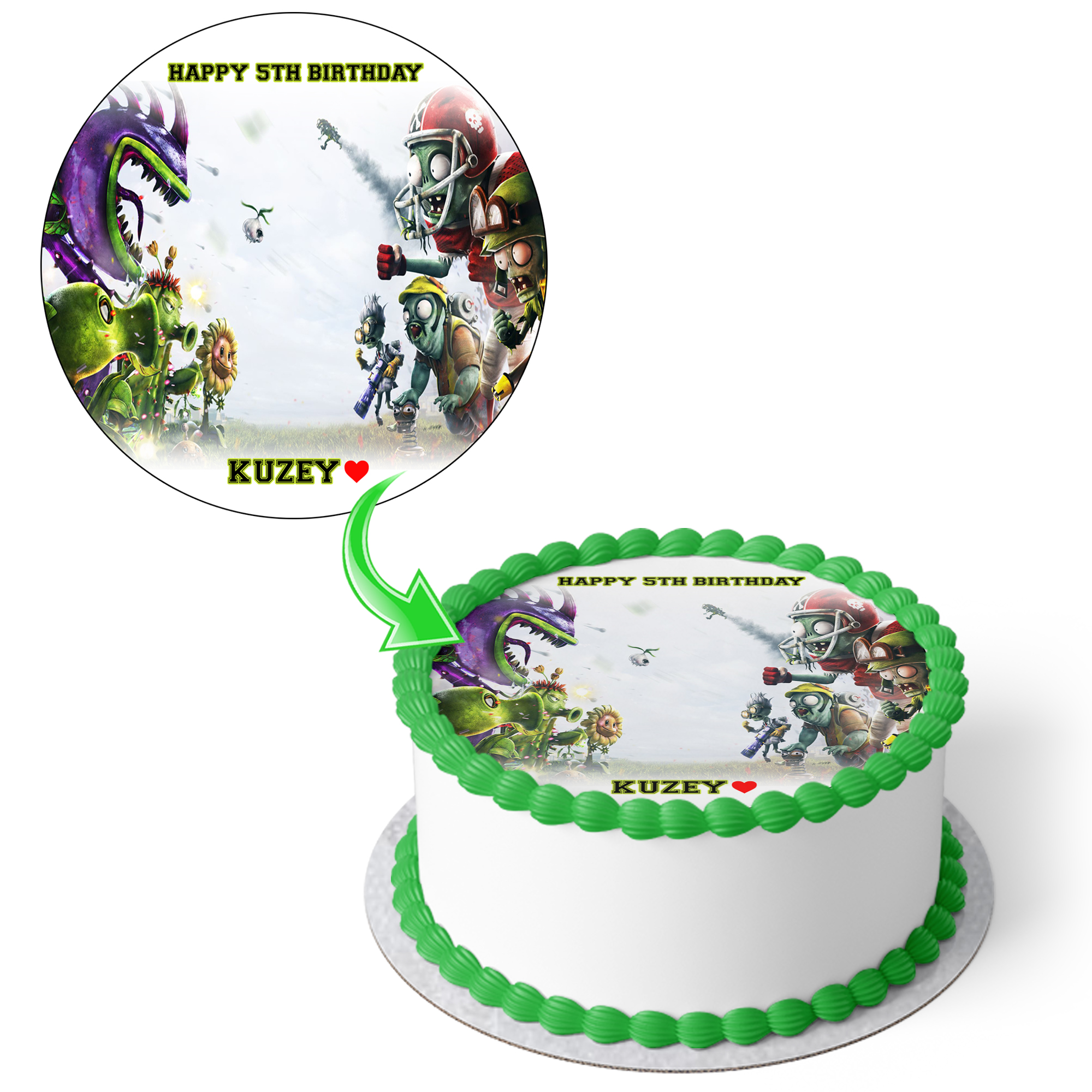 Plants vs Zombies Cake