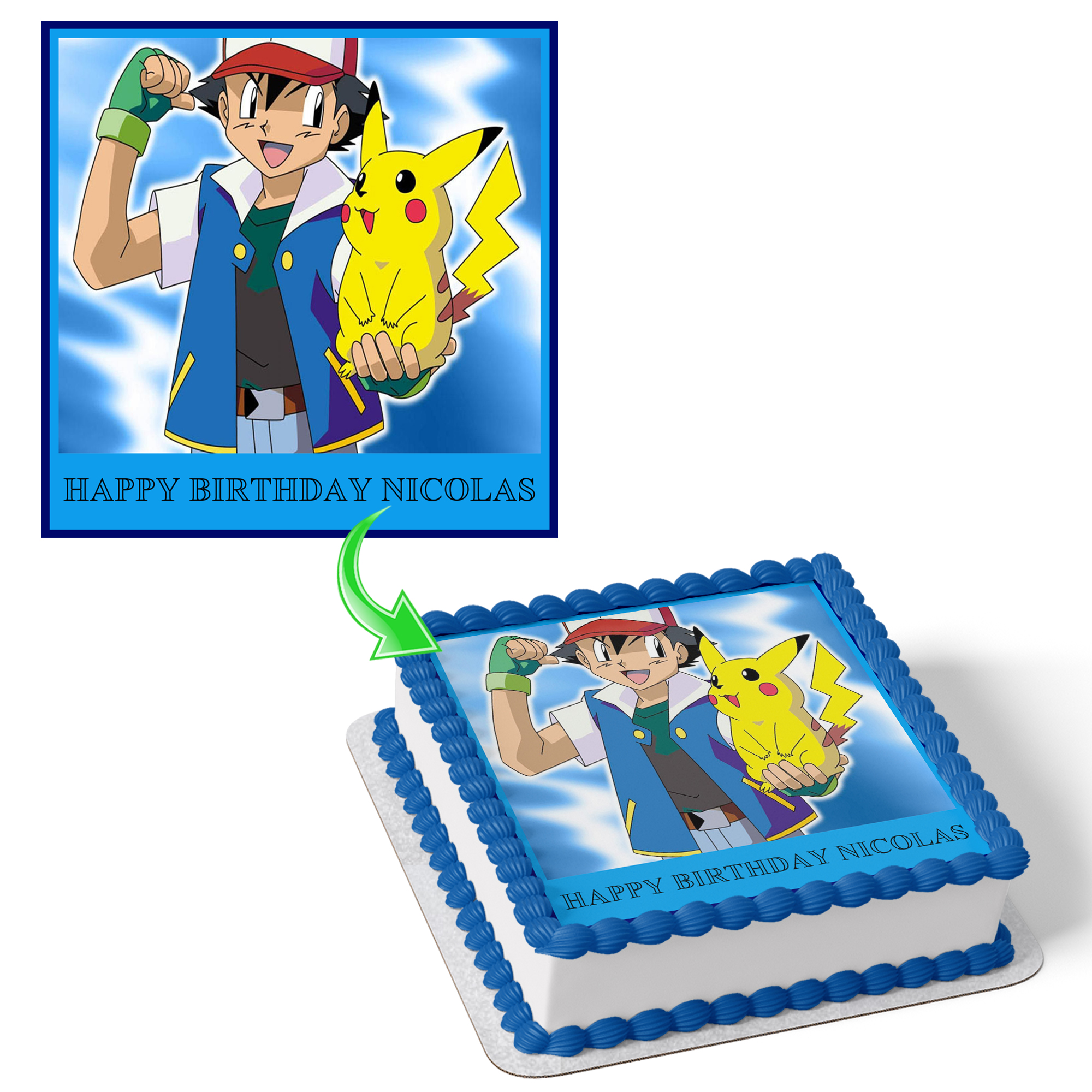 Pokemon Photo Cake