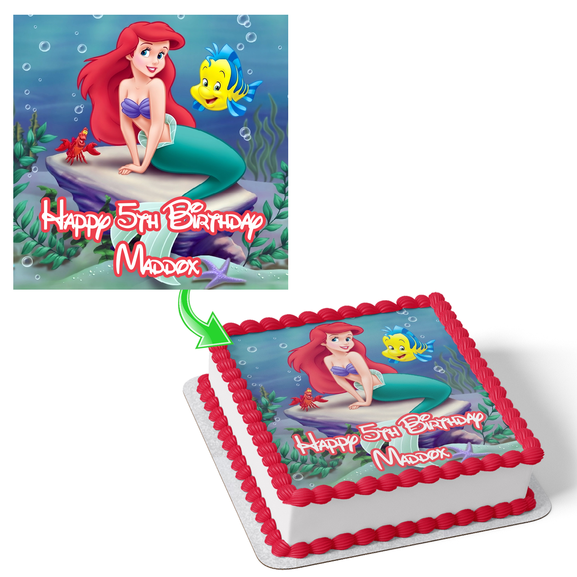 Princess Ariel Birthday Cake