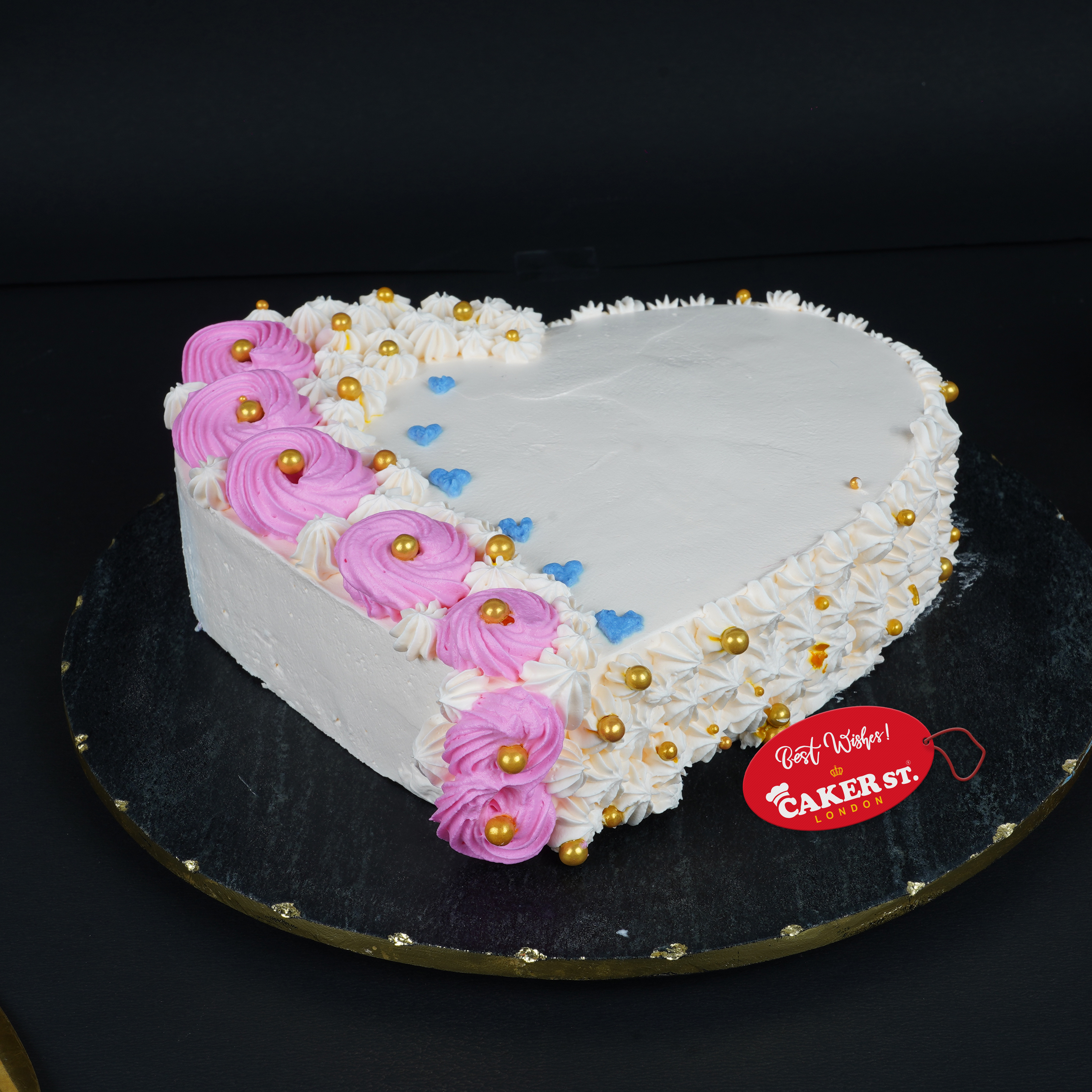 Rose-Infused Love Heart Cake