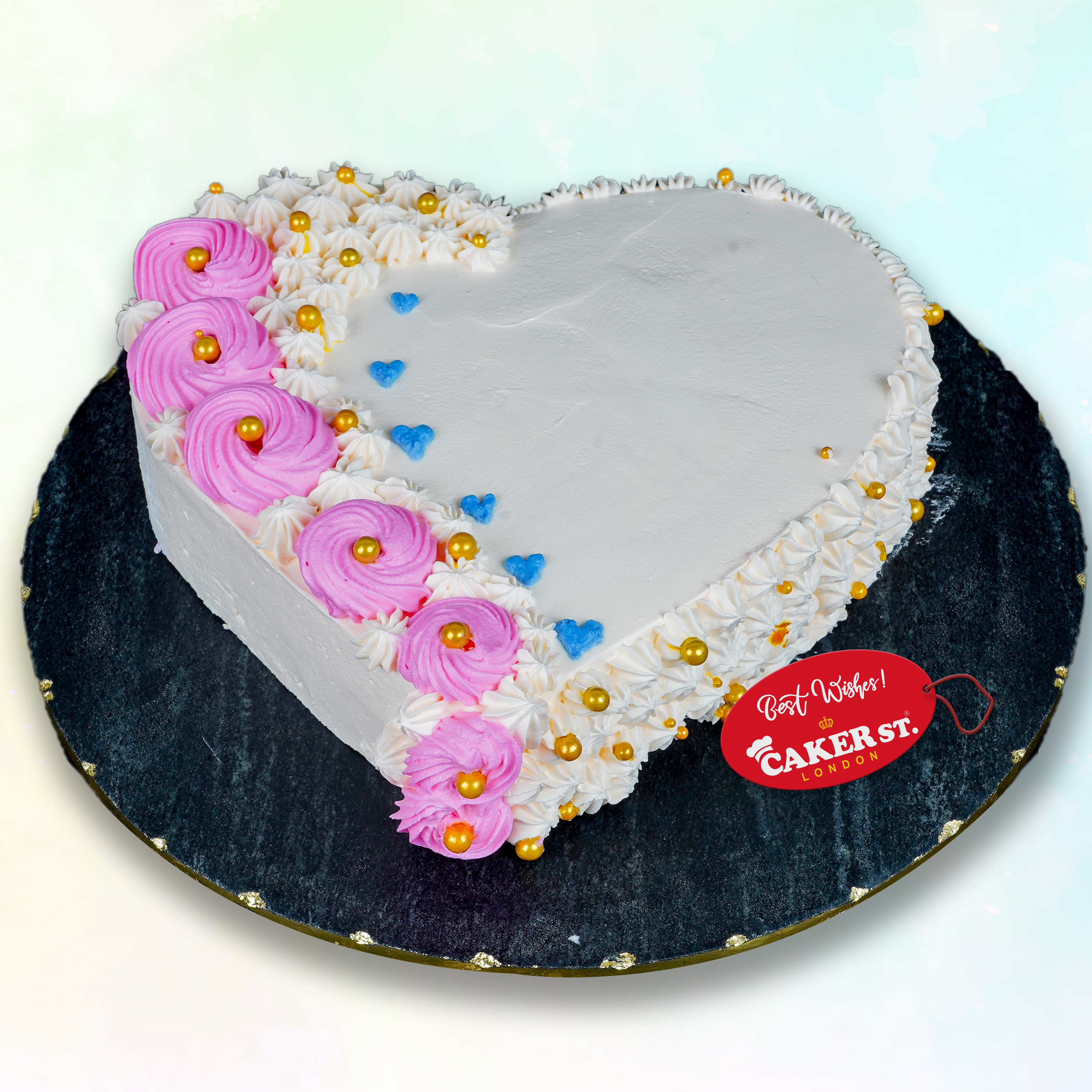 Rose-Infused Love Heart Cake