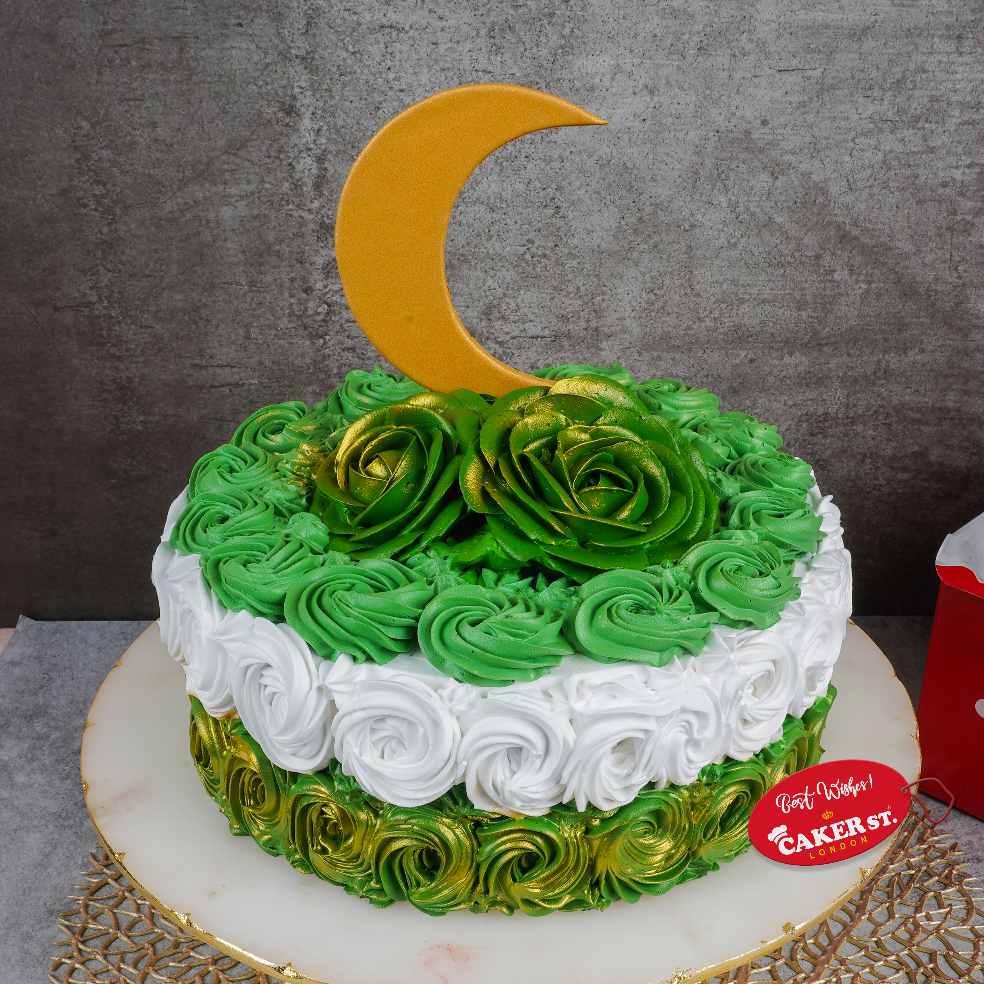 Rose-Touched Eid Cake