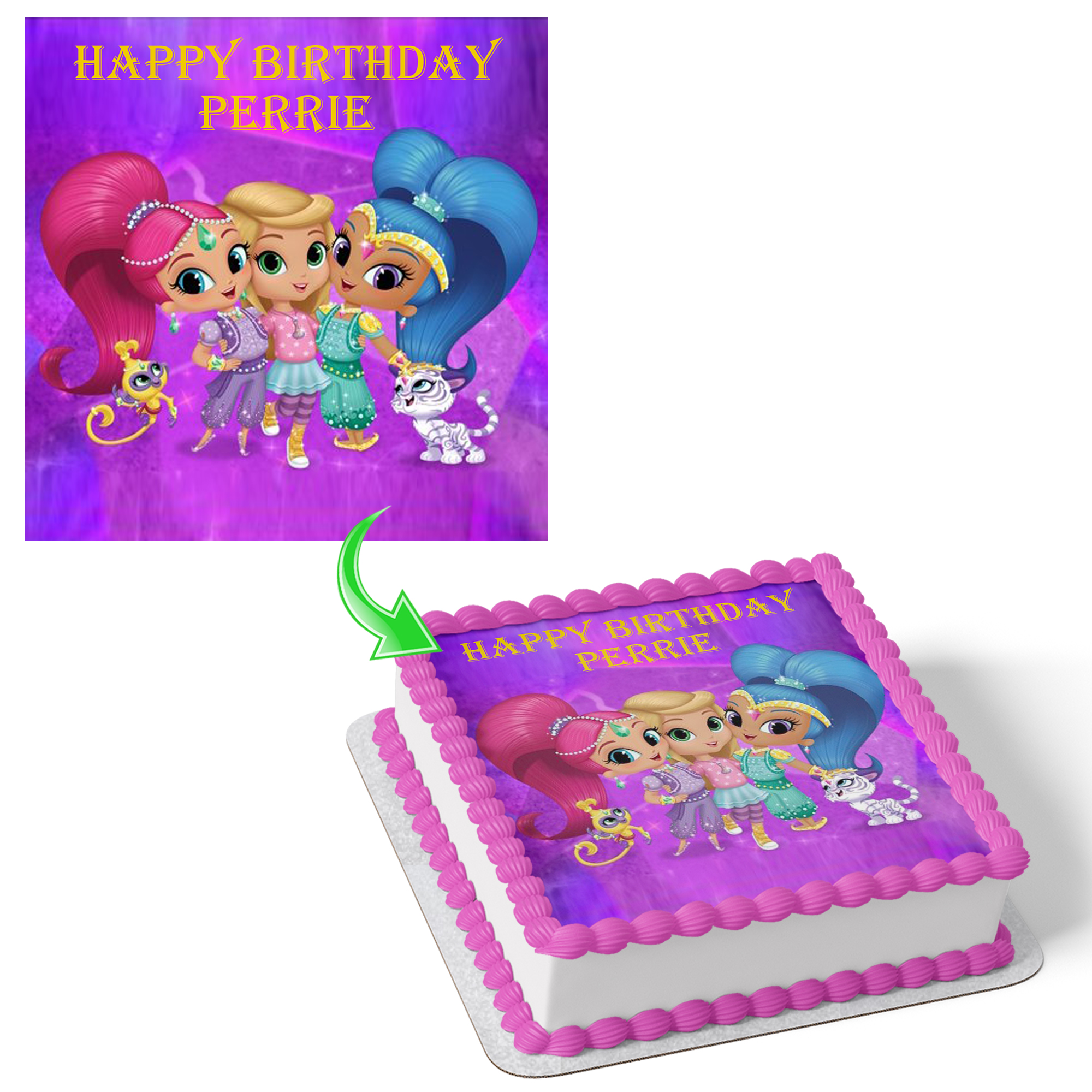 Shimmer And Shine Cake