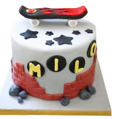 Skate Board Theme Cake 