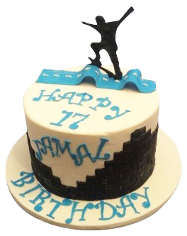 Skate Board Theme Cake 