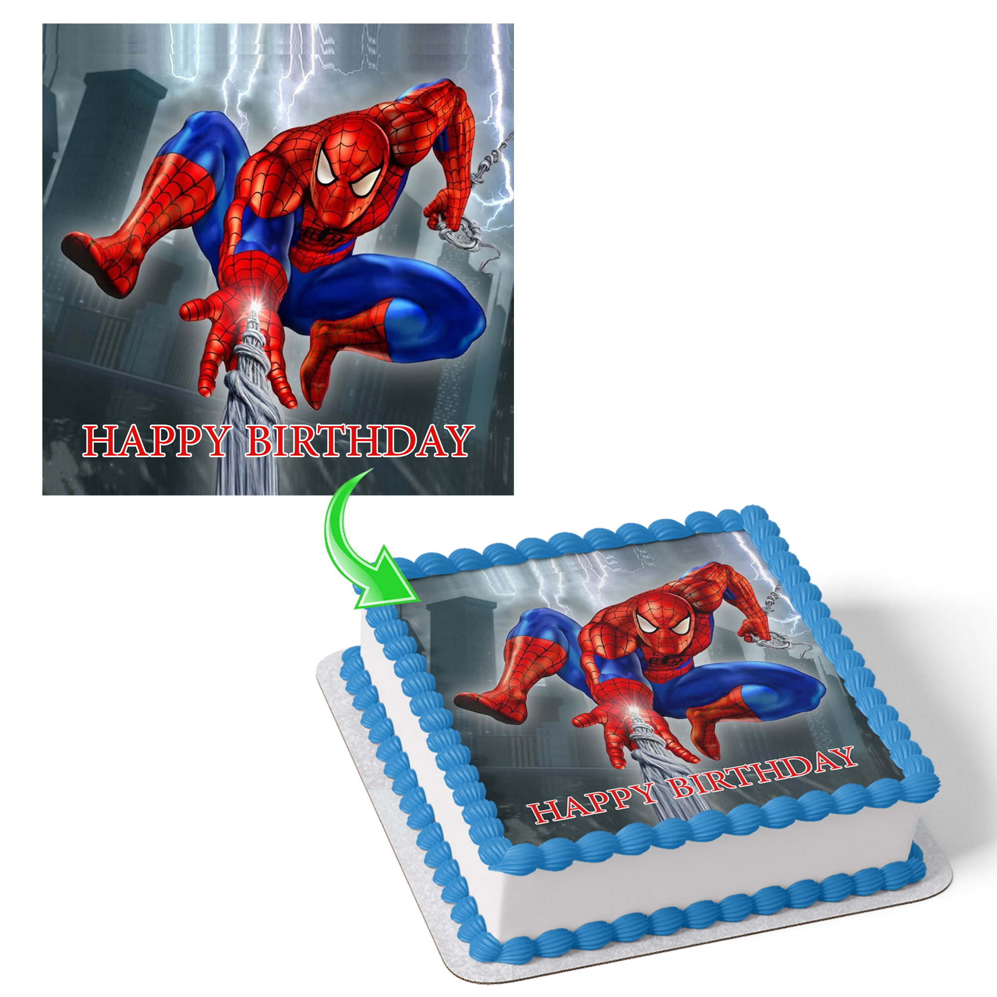 Spiderman Picture Cake