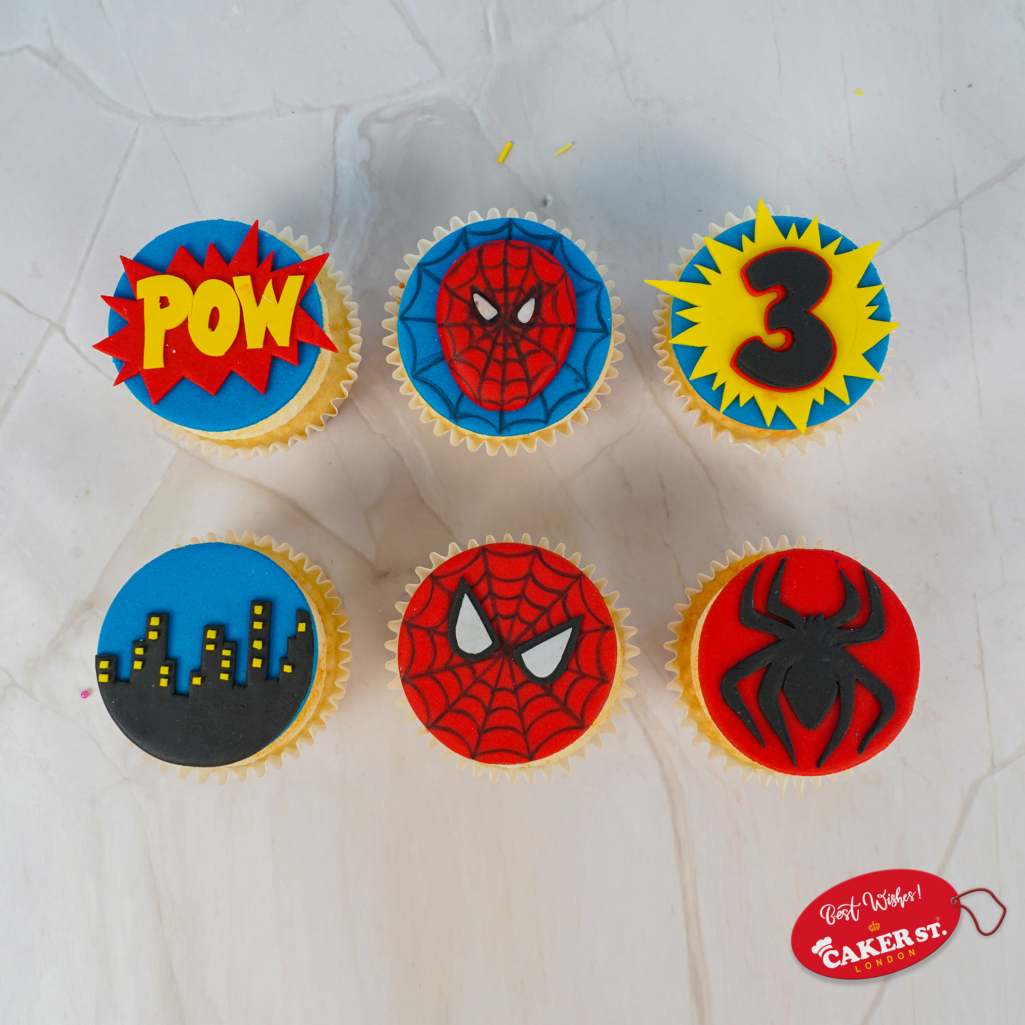 Spiderman-Sense Cupcakes