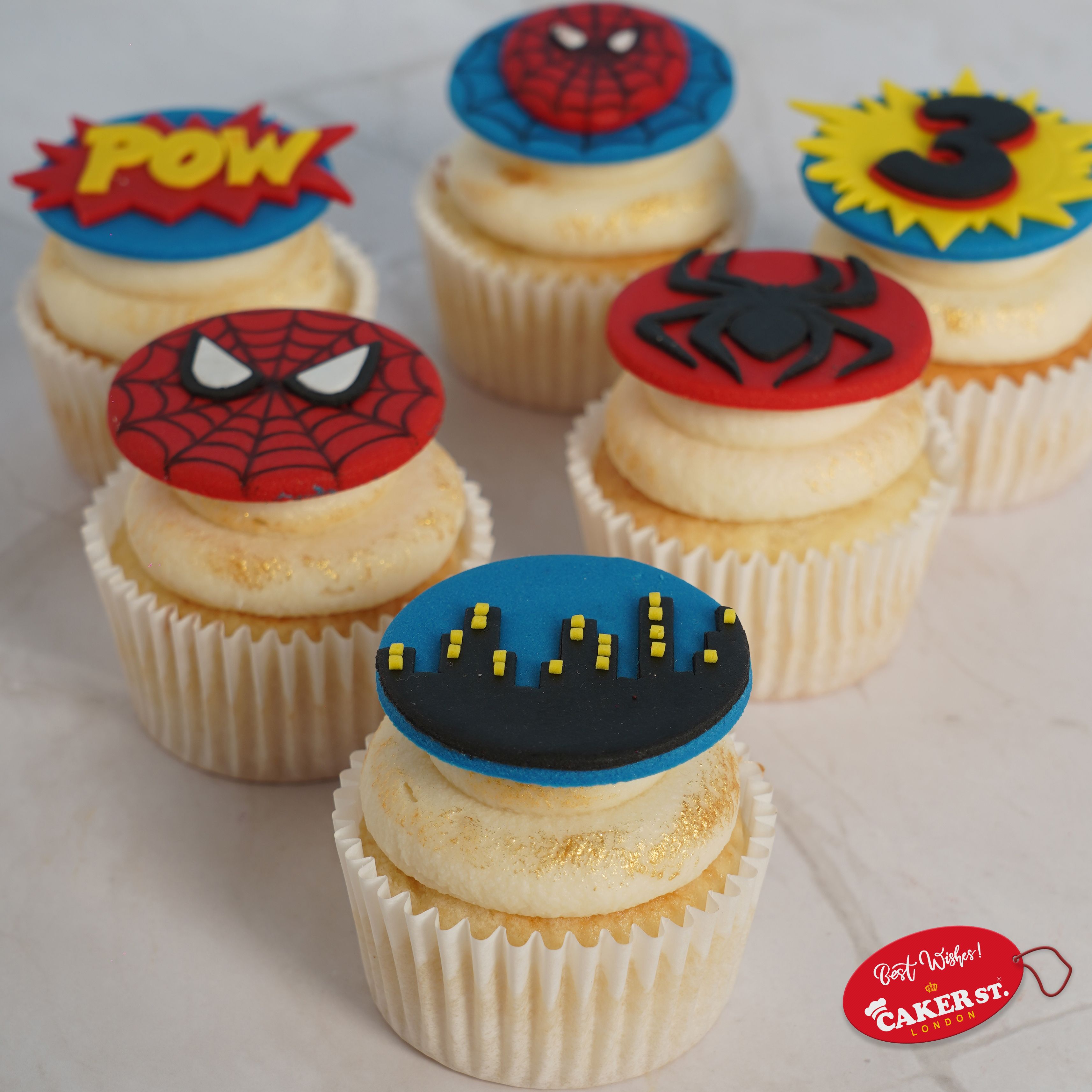 Spiderman-Sense Cupcakes