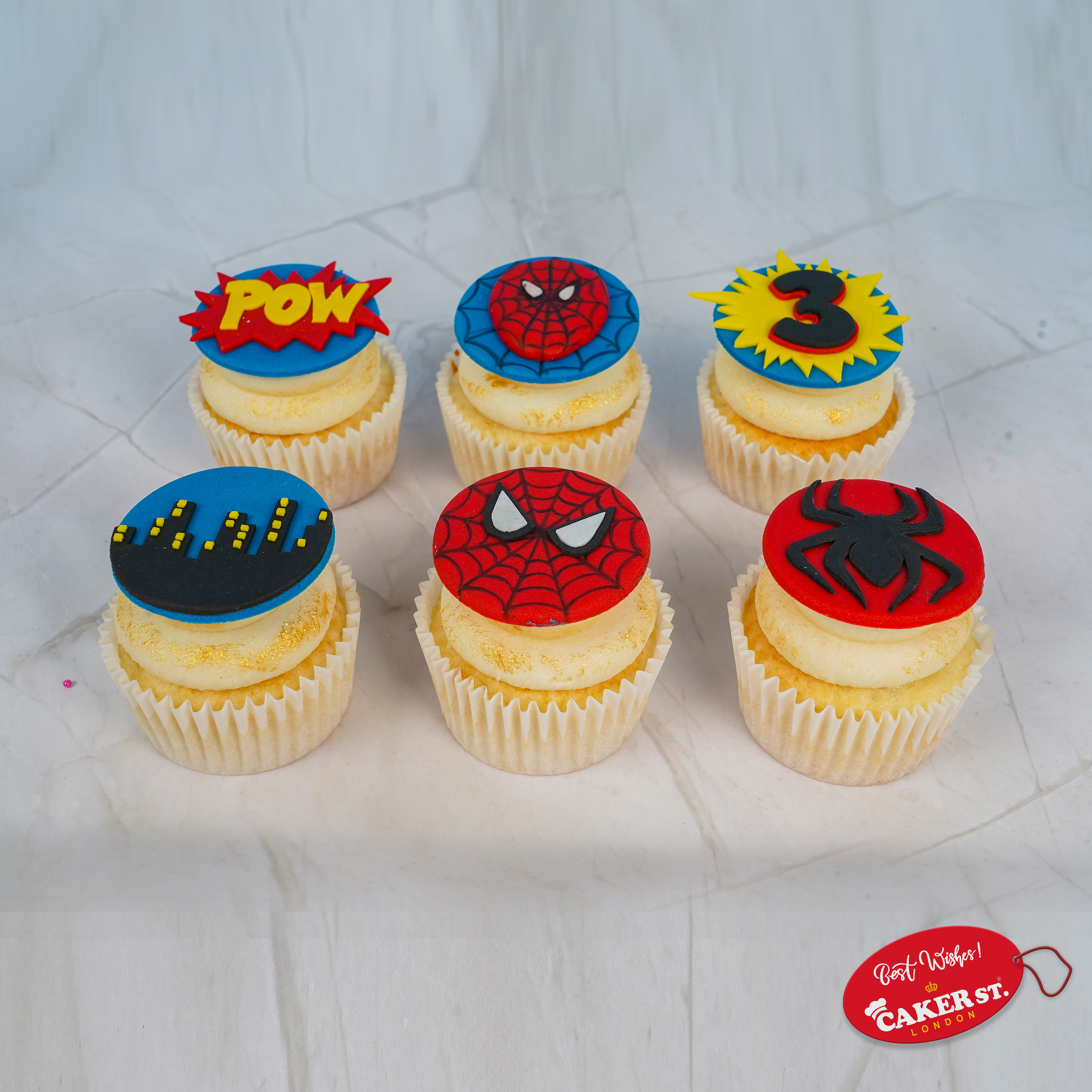 Spiderman-Sense Cupcakes