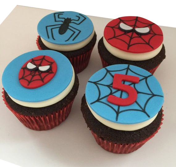 Spiderman Theme Cupcakes