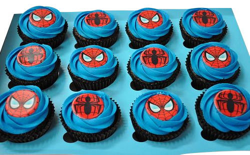 Spiderman Theme Cupcakes