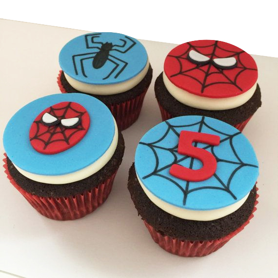 Spiderman Theme Cupcakes