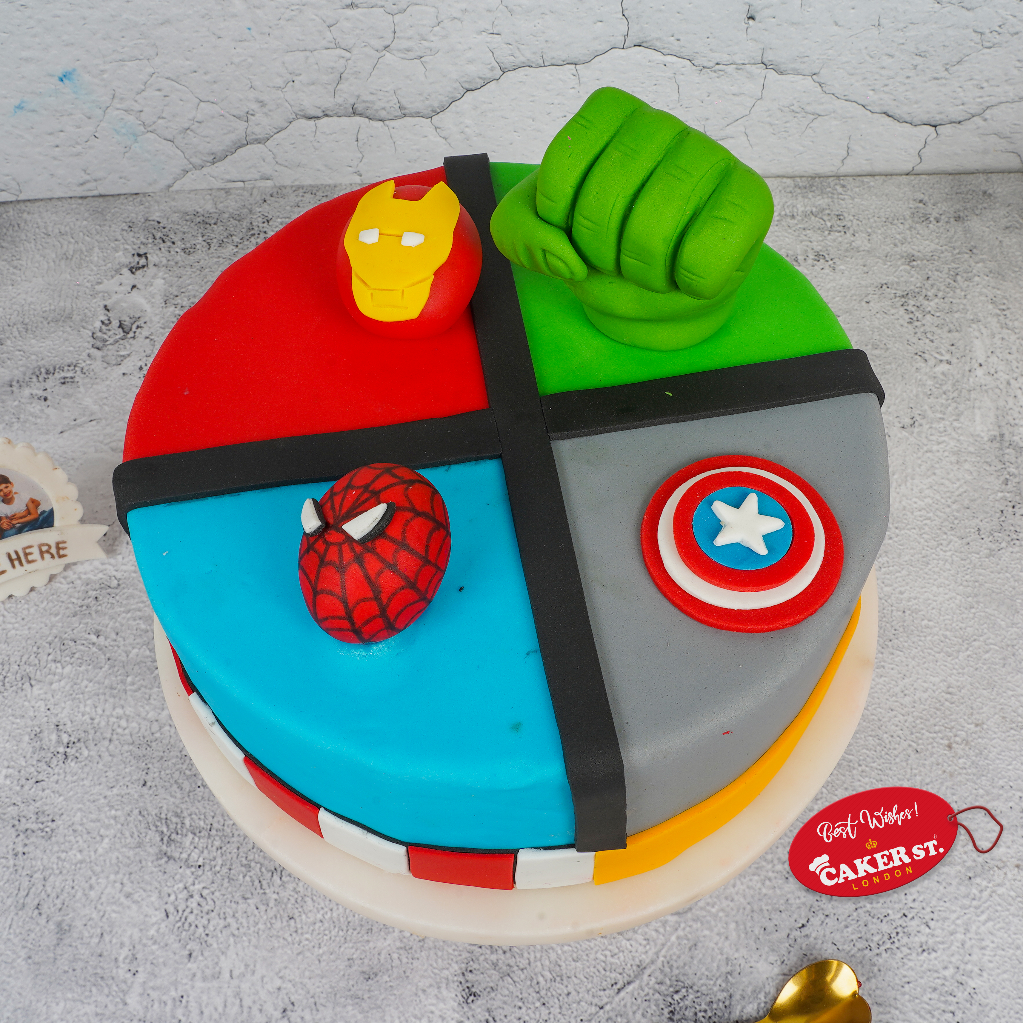 Superhero Squad Cake