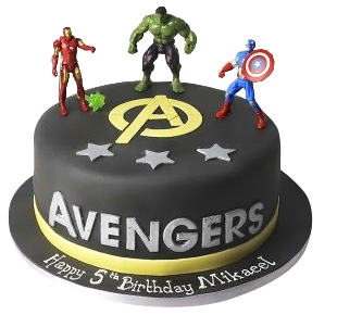 Superheroes Avengers Birthday Cake