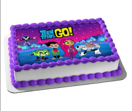 Teen titans birthday cake 