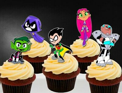 Teen Titans Cupcakes - Pack of 6