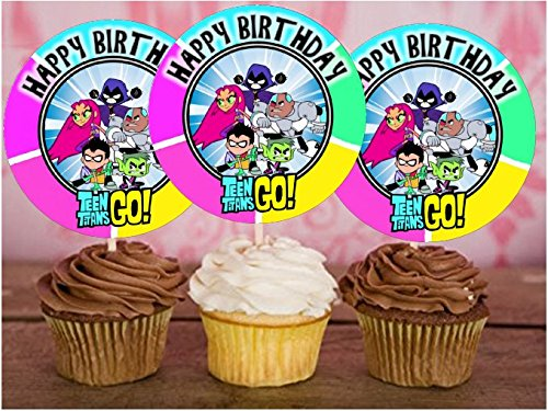 Teen Titans Cupcakes - Pack of 6