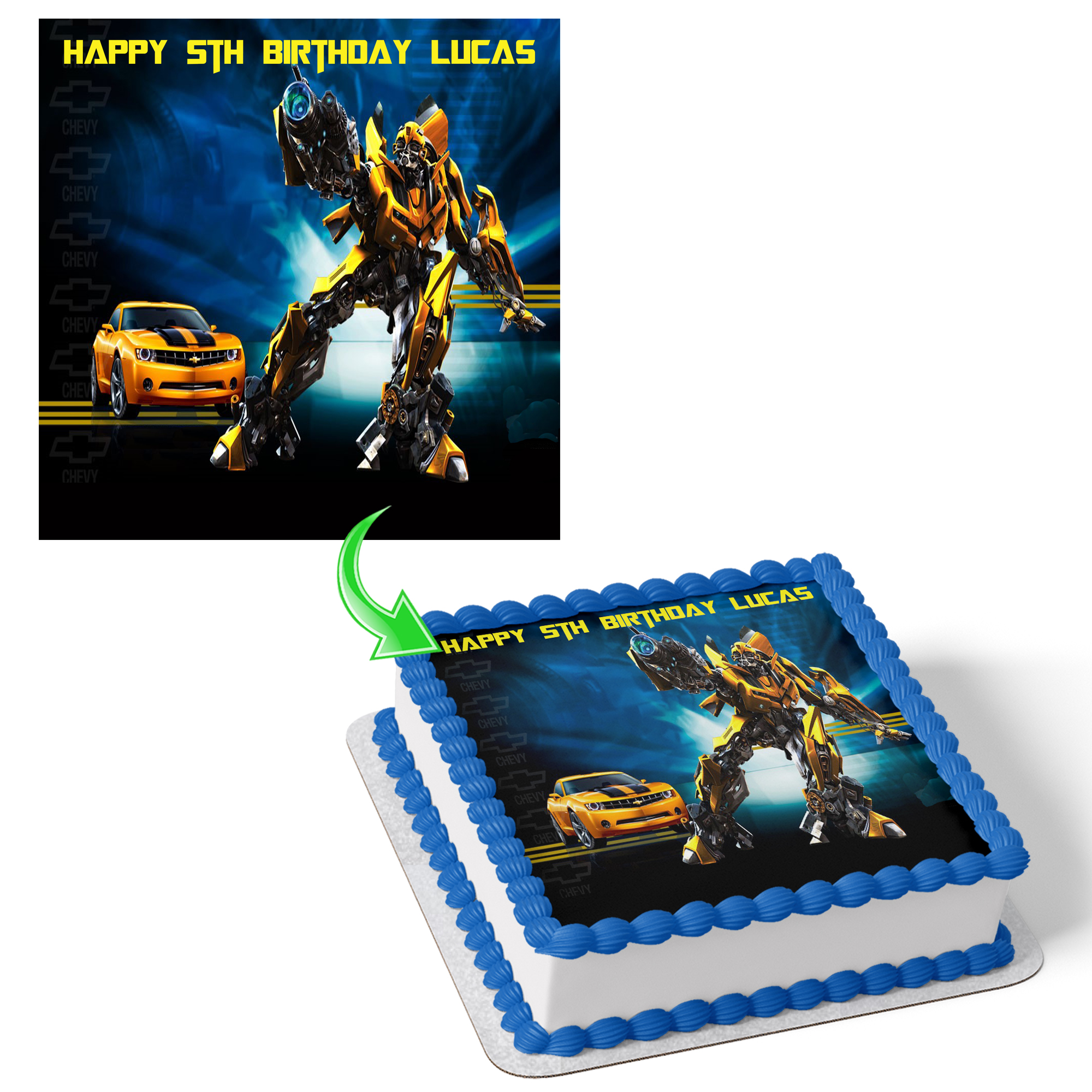 Transformers birthday cake