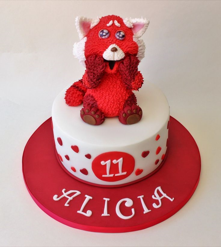 Turning Red Panda Cake