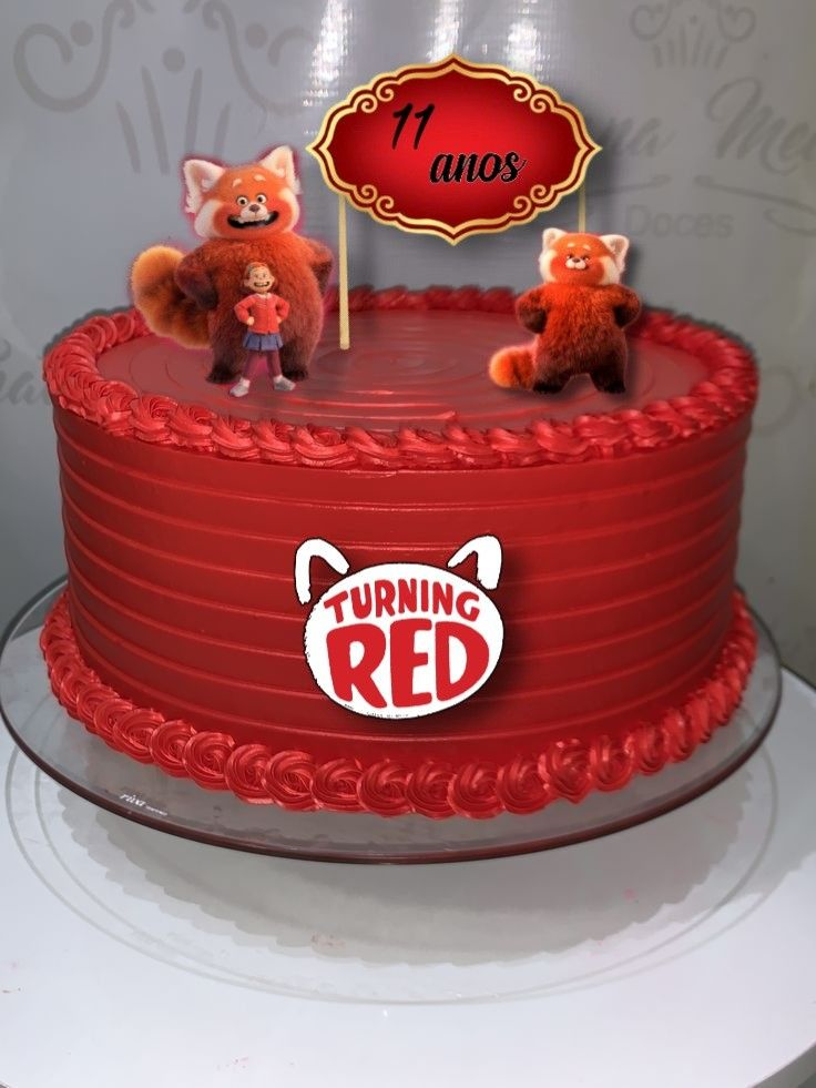 Turning Red Panda Cake