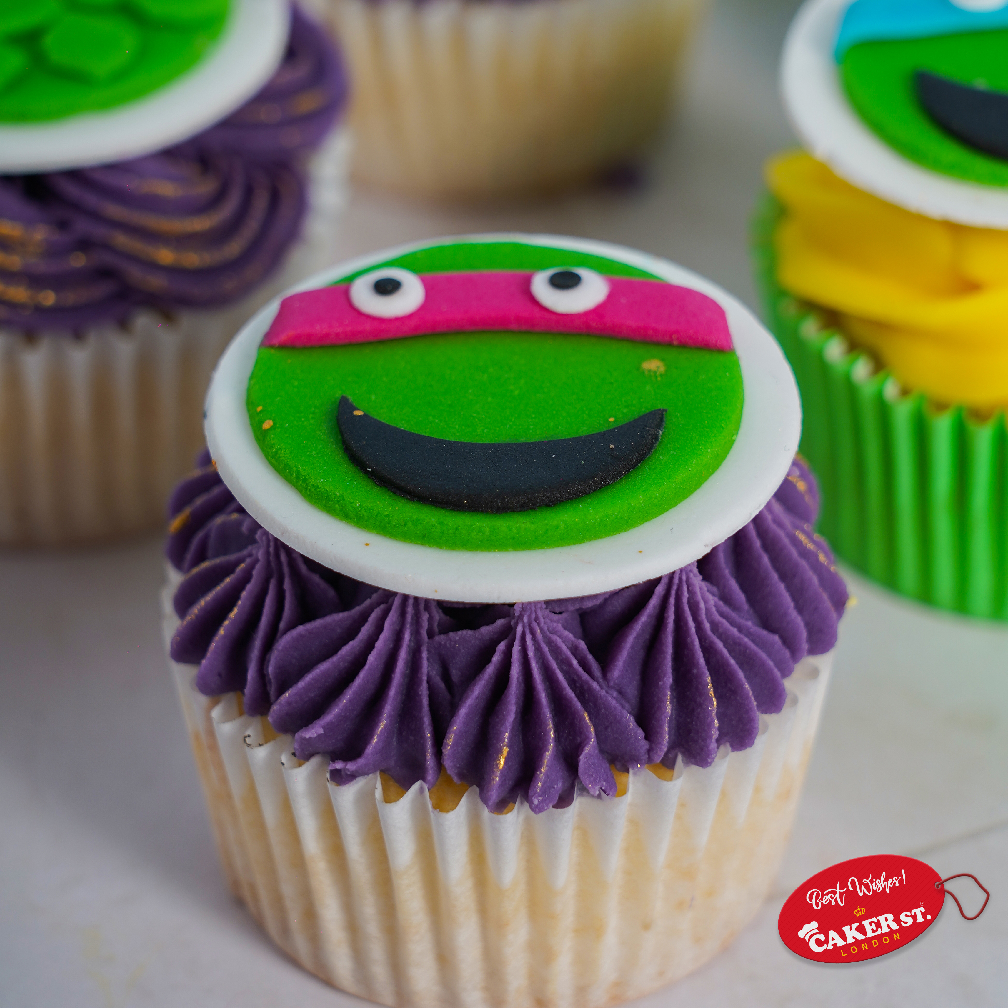 Turtle Team Delights Cupcake