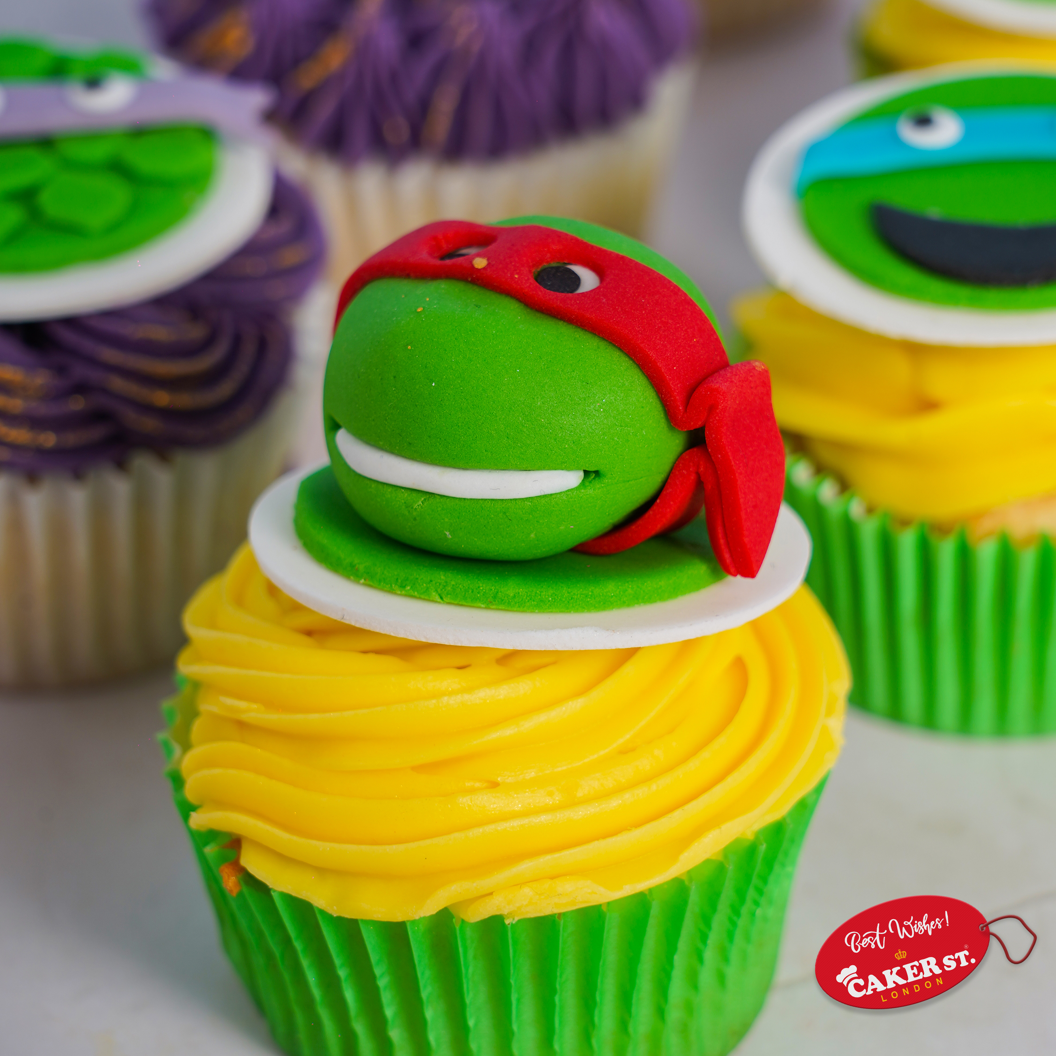 Turtle Team Delights Cupcake