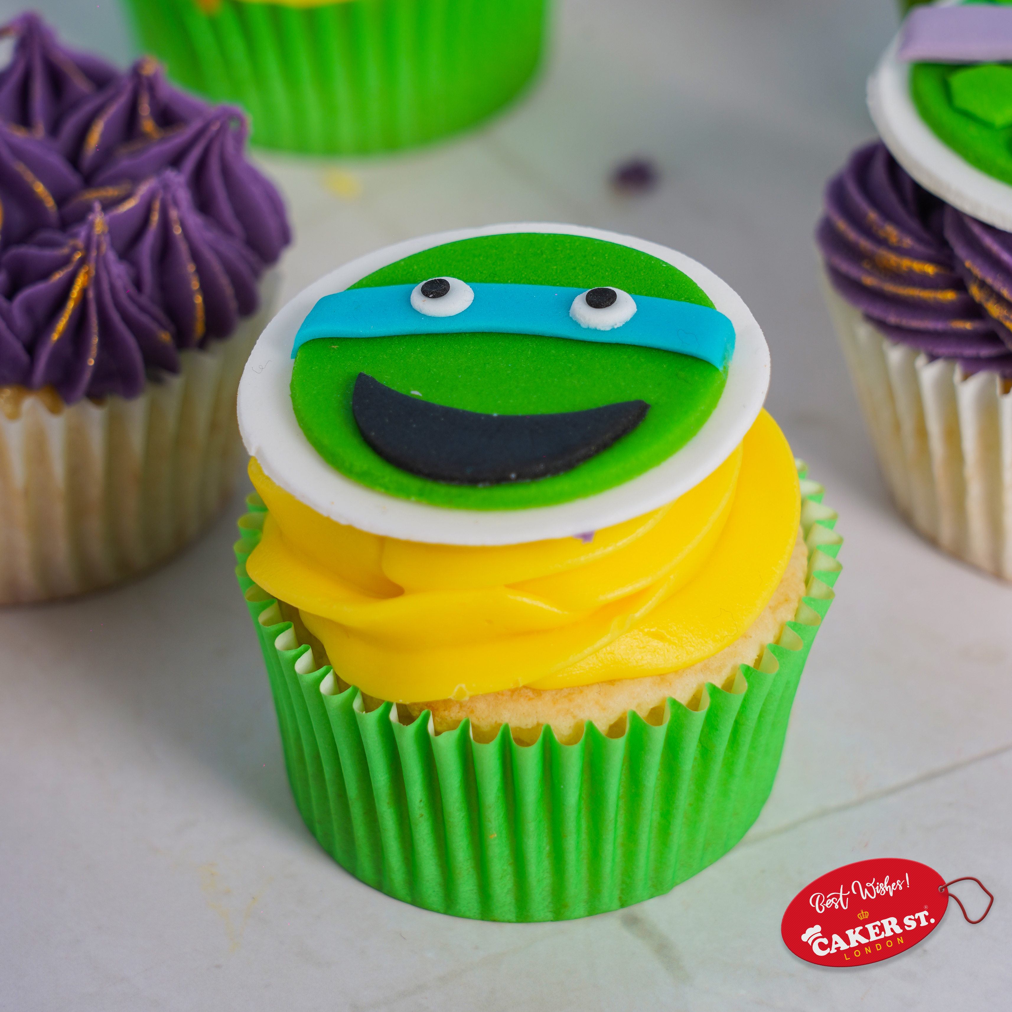 Turtle Team Delights Cupcake