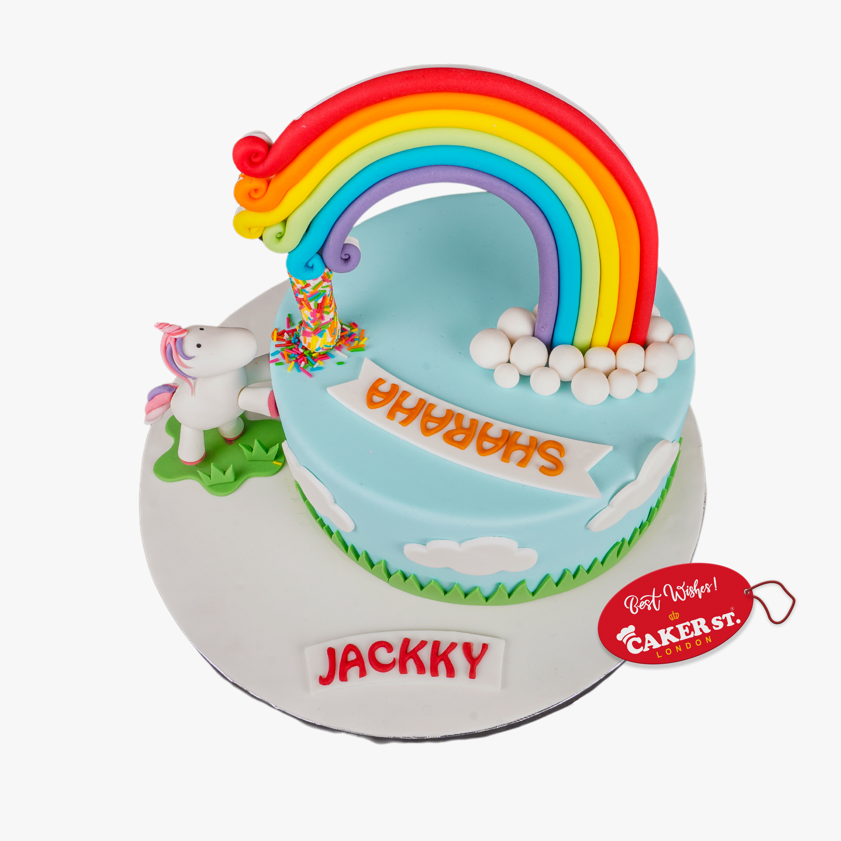 Unicorn Cake With Rainbow