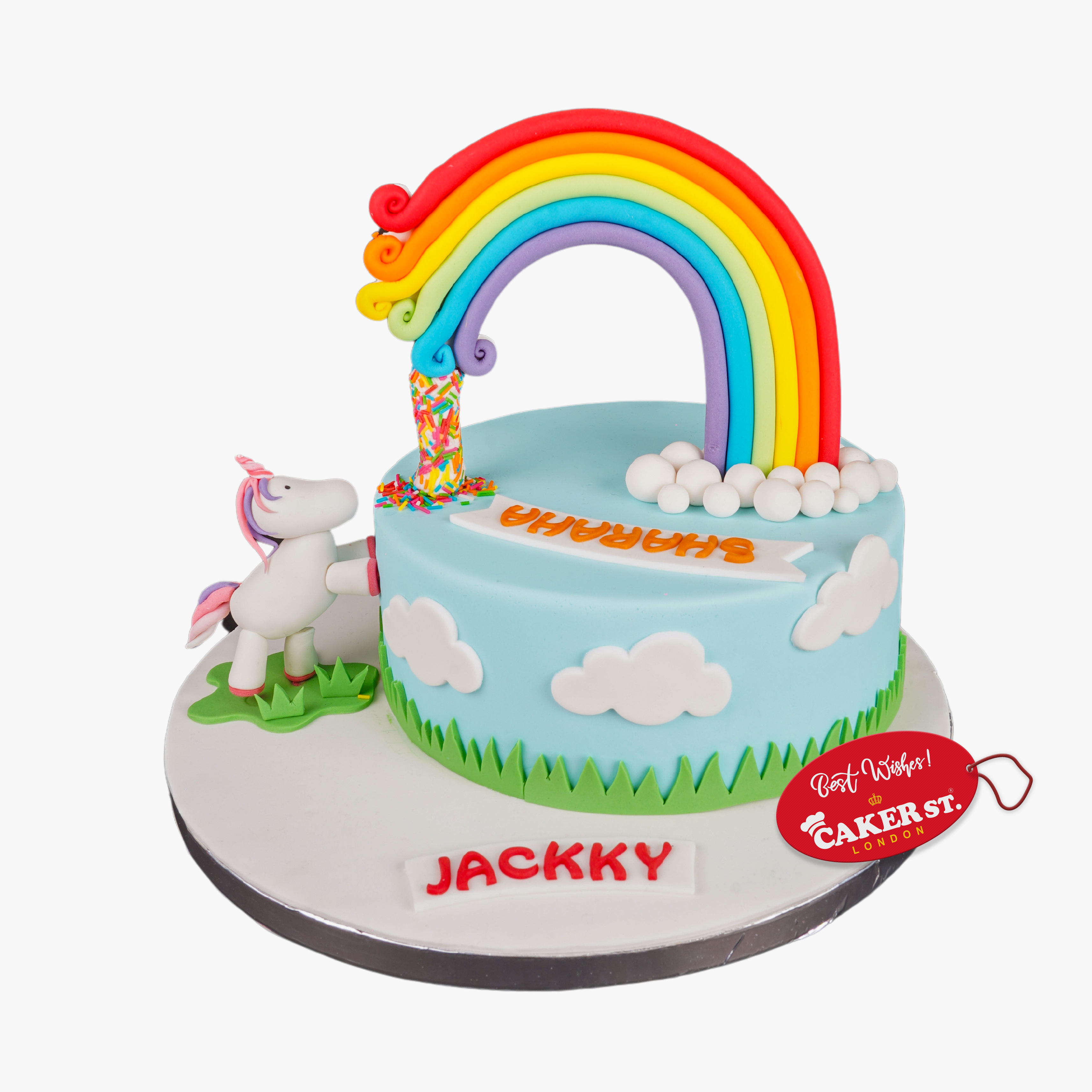 Unicorn Cake With Rainbow