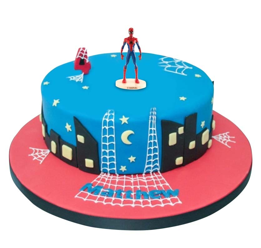 Webbed Spiderman Kids Cake