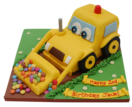 Yellow digger cake